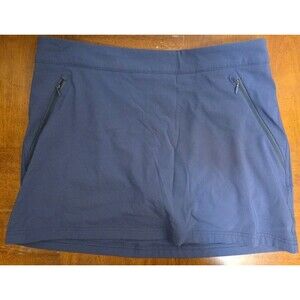 COLUMBIA Women's Anytime Straight Skort Sz XL Navy Blue‎ Pockets UPF Skirt